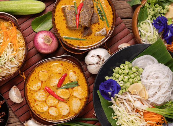 Food selection in Bali